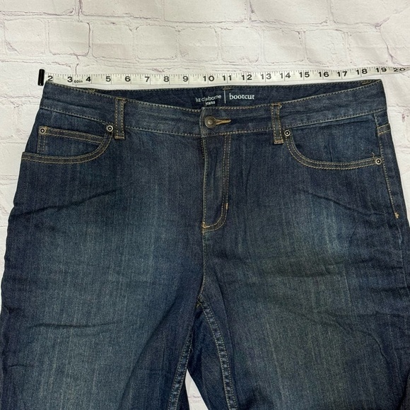LIZ CLAIBORNE JEANS BOOTCUT dark wash denim women’s pants in size 12 GUC - Picture 10 of 16